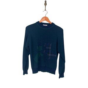 Vintage Pendleton Made USA 100% Virgin Wool Sweater Scottie Womens Sz. M Petite